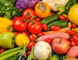 top-view-fruits-vegetables-eggplant-bell-peppers-apples-carrot-coriander-cauliflower-persimmon-radish-cherry-tomatoes-blue-background_140725-145434 (Custom)
